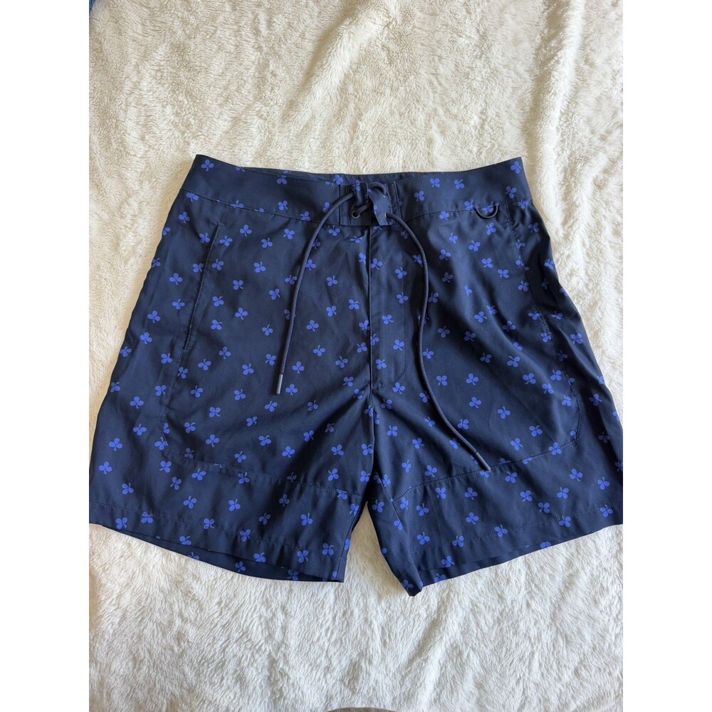 Outdoor Voices 6" Boardshort in Navy Clover, size Small Swim Trunks